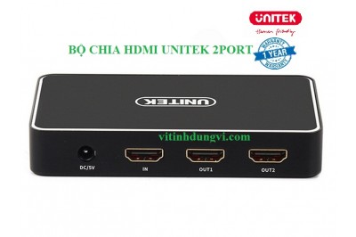 Bộ chia HDMI 1-2 chính hãng Unitek - HD Y12004BK